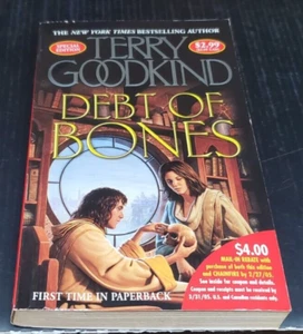Debt of Bones by Terry Goodkind Paperback 1st TOR Edition (Jordon Error) - Picture 1 of 7