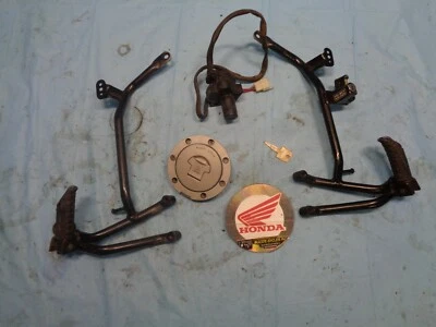 CBR 600 F2 1991 llave de encendido bloqueo tapa de gas pasajero clavija soporte juego 91 92 93 94 Foto 1 de 2