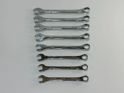 Juego de llaves combinadas SK Tools EE. UU. 8 piezas métricas 11 mm-18 mm SuperKrome - 12 puntos Foto 1 de 4