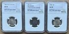 3 PIECE LOT LIBERTY NICKELS NGC 1883 NO CENTS 5C 1886 5C & 1903 5C