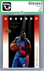2006-07 Upper Deck Ovation #CS-BW Ben Wallace Center Stage - Bild 1 von 2