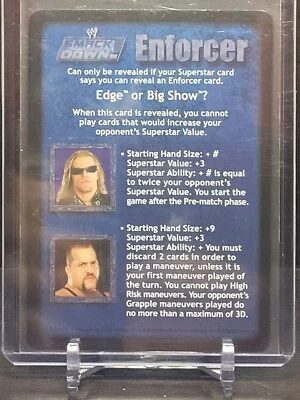 WWE RAW Deal Smackdown Enforcer Edge Or Bigshow Foil Card - Image 1 of 2