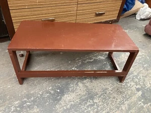 Vintage Beistelltisch braun lackiert 77 x 34 cm x 33 cm hoch - Bild 1 von 5