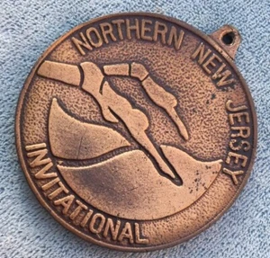 Vintage Northern New Jersey INVITATIONAL SWIM Award Medaille Medaillon Medaille - Bild 1 von 2