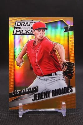 Jeremy Rhoades #35 2014 Panini Prizm Perennial Draft Picks Prizms Orange SN/60 - Image 1 of 2