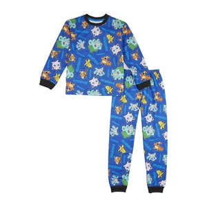 Pokemon Boys Pyjamas | Pikachu Bulbasur Charmander Squirtle Pjs for Kids - Picture 1 of 6