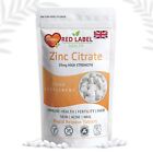 Zinc Citrate 50mg High Strength Tablets Immune Health Support Acne Skin