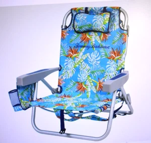 Tommy Bahama Mochila Silla de Playa Silla de 5 Posiciones Incluye Lay Flat Paquete de 2 - Imagen 1 de 6