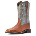 Ariat Ladies Delilah Square Toe Western Boots Spiced Cider/Teal River #10042420