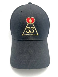 Masonic Freemason Baseball Cap Embroidered Patch Scottish Rite 33 Degree Crown - Picture 1 of 6