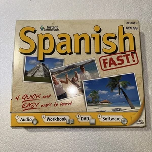 Instant Immersion Spanish FAST! (CD's, DVD, CD-ROM, Workbook, Map of Mexico) - Picture 1 of 11