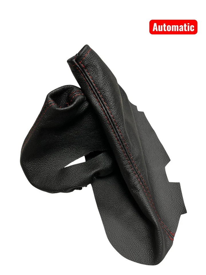 Para Corvette C6 Cambio Automático y Bota Freno Cuero Negro 2005-2013 Foto 1 de 4