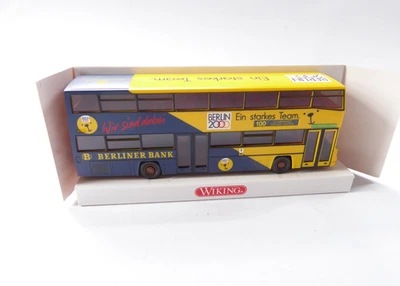 Berliner Doppeldecker-  Bus  MAN .. Berlin 2000 - Wiking HO 1:87 # 0859 - Bild 1 von 4