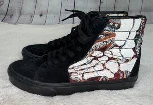 VANS Sk8-Hi Tops HAZY BONES Shoes Men's Size 8.5 ( Women’s 9.5) Black White - Picture 1 of 12