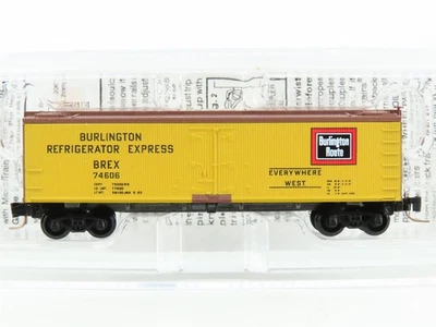 Z Micro-Trains MTL 51800031 BREX Burlington Route Everywhere West Reefer #74606 - Image 1 of 4