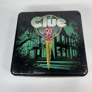 CLUE 50th Anniversary Edition TIN BOX Game 1998 Parker Brothers Hasbro  Complete - Picture 1 of 6