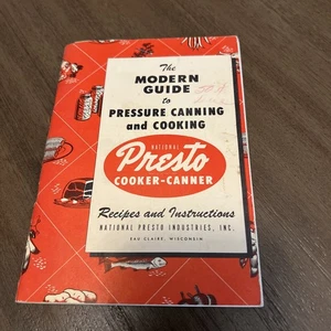 Presto Cooker-Canner Modern Guide to Pressure Canning and Cooking Booklet-1959 - Imagen 1 de 14
