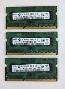 Samsung 6GB (2GBx3) 1Rx8 PC3-10600S-09-11-B2 Memory M471B5773DH0-CH9 - Picture 1 of 3