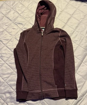 Sudadera con capucha polar Kuhl Chianti mezcla de lana cremallera completa polar para mujer Xs púrpura Foto 1 de 4