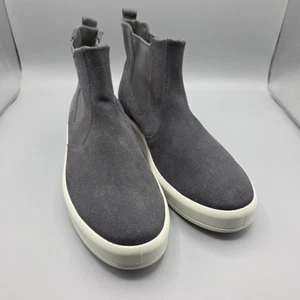 ECCO Chelsea Boots Sneakers Womens 10 Gray Leather Platform Comfort Casual Shoes - Picture 1 of 12