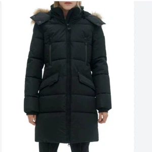 Neu ohne Etikett Noize Addie mittellanger schwarzer Parka Größe Small - Bild 1 von 15