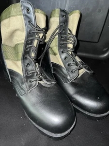 New Rothco GI Style Military Jungle Boot Canvas & Nylon W/ Leather Toe & Heel 7w - Picture 1 of 6