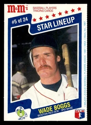 1987 M&M's Star Lineup #5 Wade Boggs - Image 1 of 2