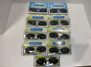 Gafas de sol polarizadas con clip protector solar 51 ovaladas 2 marco completo lentes grises 9 pares - Imagen 1 de 2