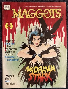 MAGGOTS horror magazine comic number 1 #1 HAMILTON COMICS 1991 - Picture 1 of 4