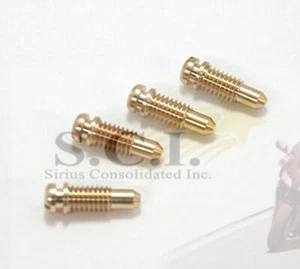 YAMAHA XT250 XT350 XT550 XT600 CARBURETOR FLOAT BOWL DRAIN SCREWS SET OF FOUR - Picture 1 of 7