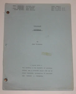 KOJAK ORIGINAL SCRIPT 1974 SEASON 2 EP "NURSEMAID" TELLY SAVALAS - Picture 1 of 5