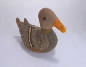 Handmade DUCK Plush Stuffed Animal Toy BUTTON Eyes - Picture 1 of 7