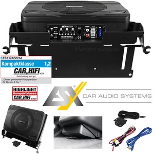 ESX QXF201A Aktiv-Subwoofer für Fiat Ducato Citroen Jumper Peugeot Boxer 250 290 - Bild 1 von 7