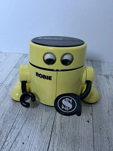 Veg Radio Shack Robie Robot Banker Bank Giallo Mancante Fondo Testato Funzionante - Foto 1 di 10