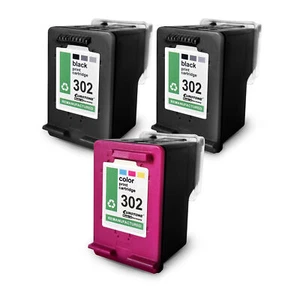 3x Eurotone Pro Ink 2+1 F R HP Deskjet 3636 3630 3631 2132 3637 1110 - Zdjęcie 1 z 4