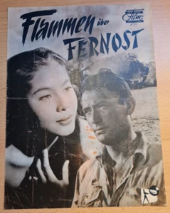 Programmheft zu Flammen über Fernost (1954), Gregory Peck, Win Min Than - Bild 1 von 1