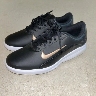 Novo tênis de golfe feminino Nike preto e cobre tamanho 7.5 - Imagem 1 de 4