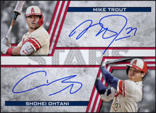 2023 Topps Baseball Stars Dual Signatures SHOHEI OHTANI MIKE TROUT Digital Card