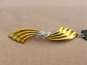 Brooch Yellow Gold and Diamonds Of Salvini Jewelry - Picture 1 of 9