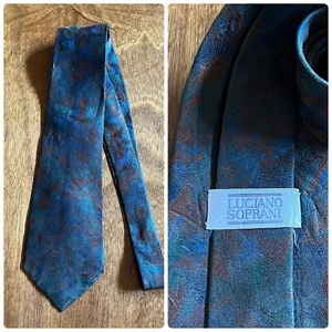 NECKTIE VINTAGE MEN'S SILK 100% ART FLORAL PLAIN 56.5" Long x 3.5" Wide - Picture 1 of 6
