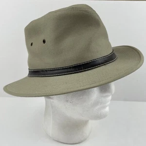 SIMA International Hut Herren S beige braun Band belüftet Safari Fedora - Bild 1 von 11
