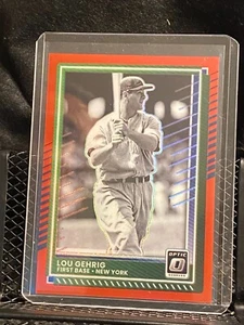 Lou Gehrig 2025 Donruss Optic Red #89/99 - Yankees - Imagen 1 de 2