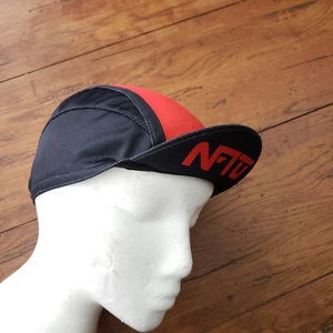 Black Red Cycling Hat Cap OSFM NFTO Black Red Lightweight - Picture 1 of 10