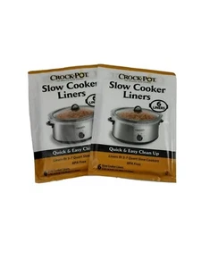Crock Pot Slow Cooker Liners 6ct pack Fits 3-7 Quart ( Lot of 2) - Picture 1 of 1