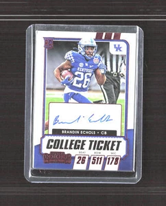 2021 Panini Contenders Draft Picks #315 Brandin Echols Red - Picture 1 of 2