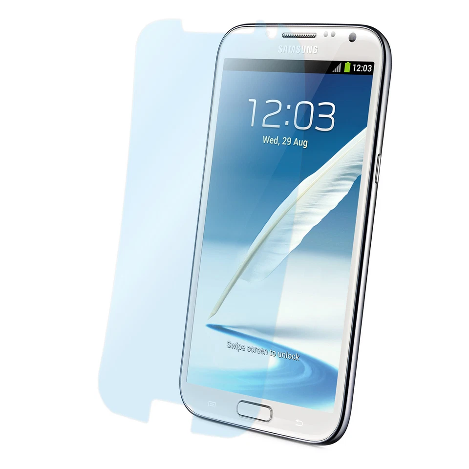 3x Super Clear Protective Foil Samsung Note 2 Clear Screen Protector - Image 1 of 4