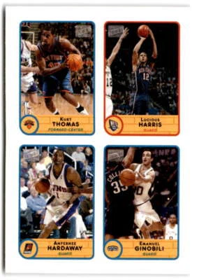 Pegatina Topps Bazooka Four on One 2003-04 #24 THOMAS/HARRIS/HARDAWAY/ GINOBILI Foto 1 de 2