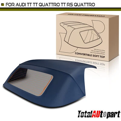 Techo blando convertible azul para Audi TT RS Quattro 2011-2013 TT 08-13 TTS Quattro Foto 1 de 4
