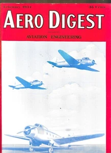 AERO DIGEST INCLUDING AVIATION ENGINEERING 2 1934 ISSUES, FEBRUARY & MARCH - Picture 1 of 4