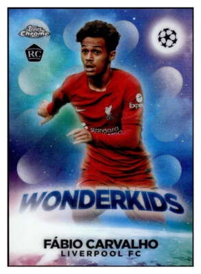 FABIO CARVALHO RC 2022-23 Topps Chrome UEFA Competitions Wonderkids Ref ID:70136 - Image 1 of 2